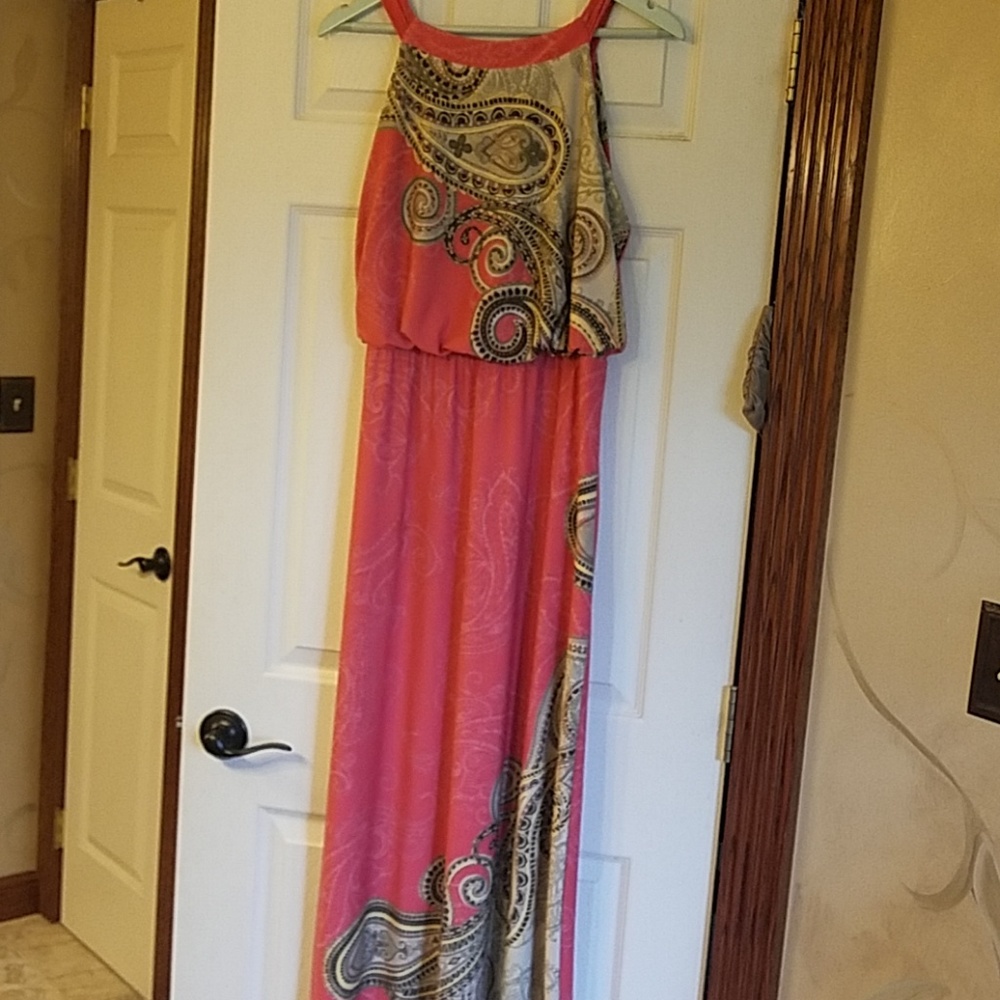 Chicos halter maxi dress